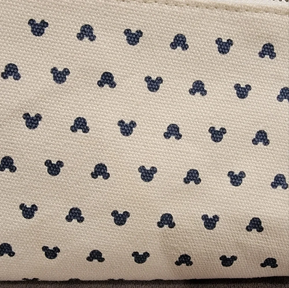 Disney x Junk Food Mickey All Over Print Pencil Shape Style Cosmetic Bag - Beige - Picture 7 of 11